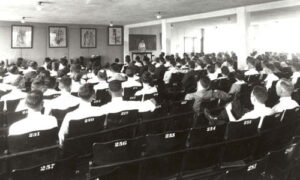 Mabel Palmer, D.C., teaching anatomy class