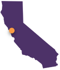 Map with San Jose California