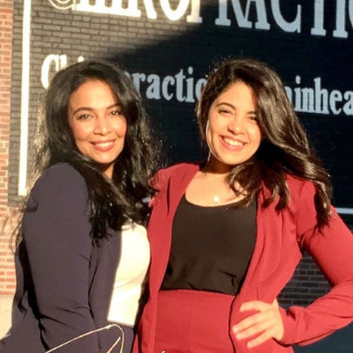 Sally and Simone Kalad at Palmer College