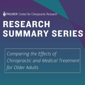 Research Summary Series: Comparing the Effects of Chiropractic and Medical Treatment for Older Adults