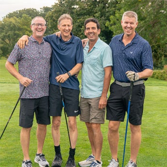 Alumni golfed during the Palmer Homecoming event in September 2025.