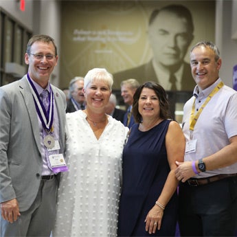 Dr. Marchiori met with alumni and fellows at Homecoming 2025.