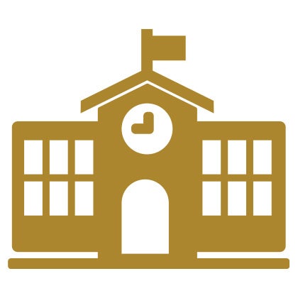 School building icon.