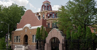 Palmer Family residence on the Palmer College campus in Davenport, Iowa