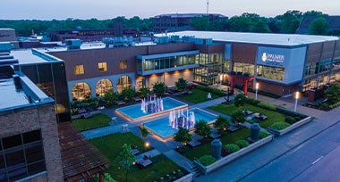 Outside view of Palmer College's main campus