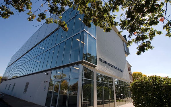 Exterior of the William & Jo Harris Building, which houses the Palmer Center for Chiropractic Research