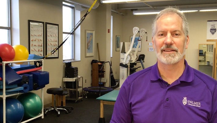 Photo of Dave Juehring, D.C. in the sports rehab clinic