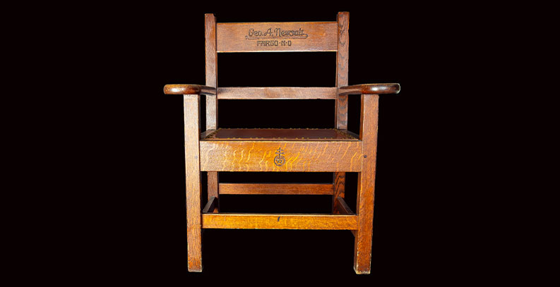 Antique chair from the Palmer Museum