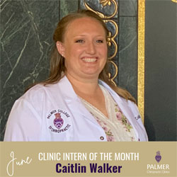 Caitlin Walker smiling in white clinic coat