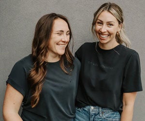 Felicia Devine, D.C. (Main, ’1920) and Taylor Sandin, D.C. (Main, ’21)  smiling.