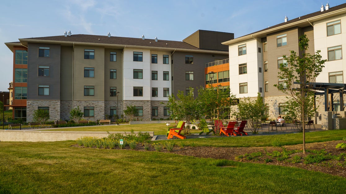 Exterior of VanDuyne Hall.