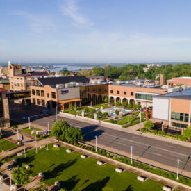 Aerial view of Palmer College Main Campus.