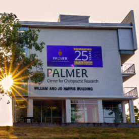 Exterior view of the Palmer Research Building.