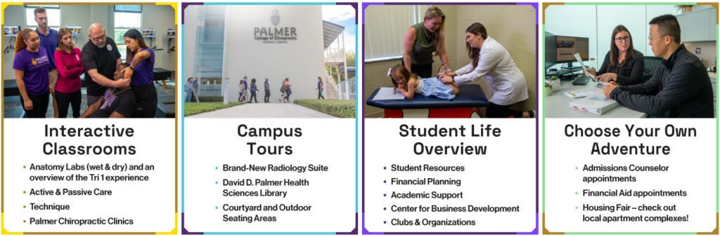 Palmer Pathways is a great way for prospective students to learn about life at Palmer Florida.