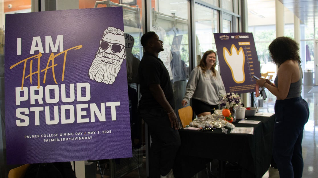 Students donating on Giving Day 2025.