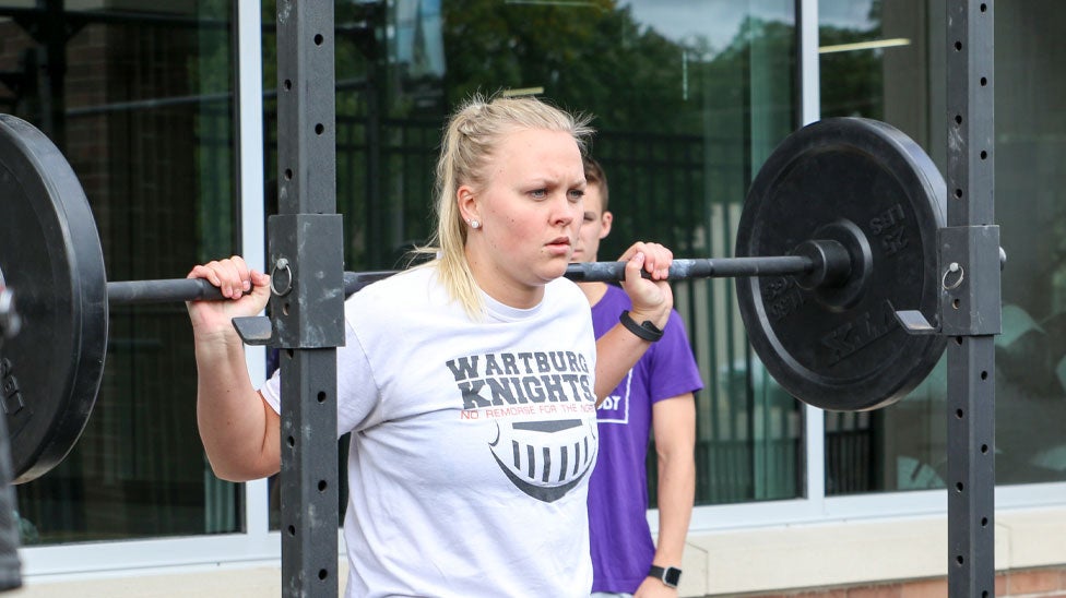 Outdoor Bittner Center weights.