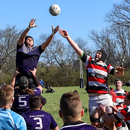 Men's rugby match.