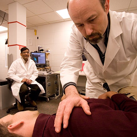 Dr. Vining in Research study.