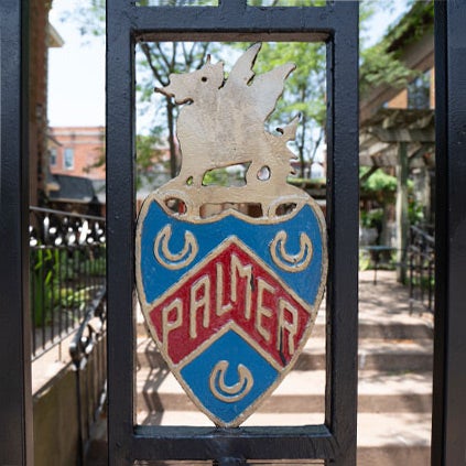 Palmer Residence gate.