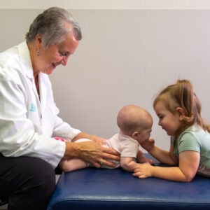 Dr. Marriott specializes in pediatric chiropractic.