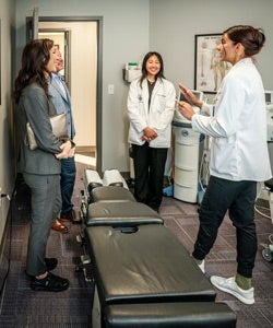 Tours at the new Daytona Beach clinic opening.