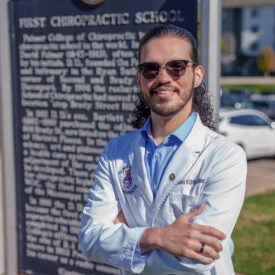 Student Alexis Ortiz Nuñez is getting experience precepting with the VA.