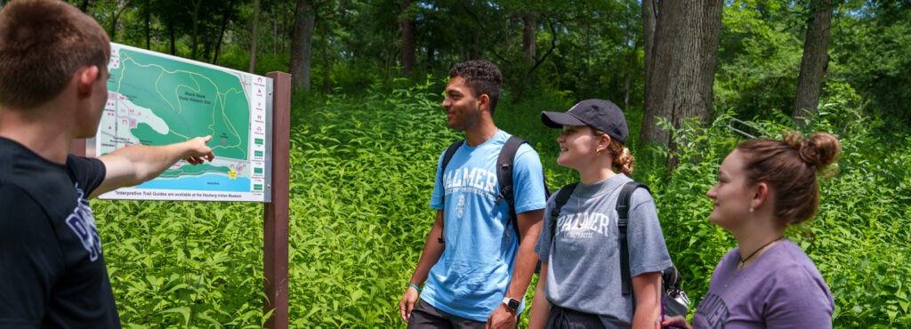 Black Hawk Forest is a popular trail for students to enjoy the warm weather. 