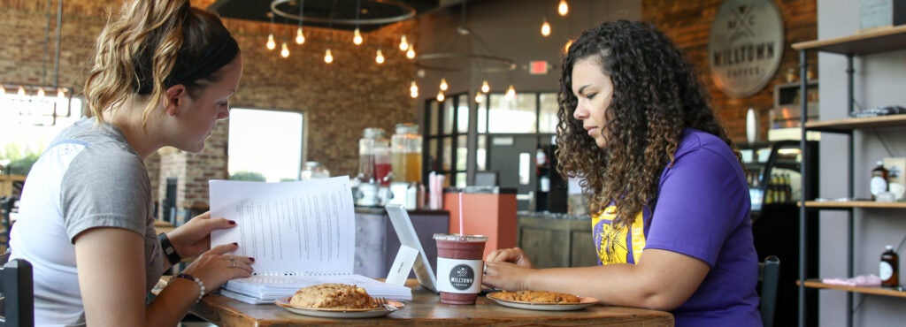 Milltown Coffee is a great place for Palmer students to catch up or study while supporting a local business.