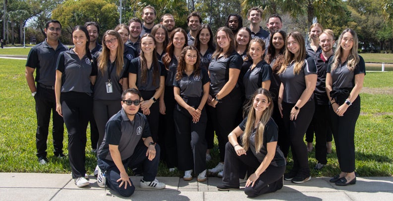 Palmer Florida Campus Guides show new and prospective students around campus. 