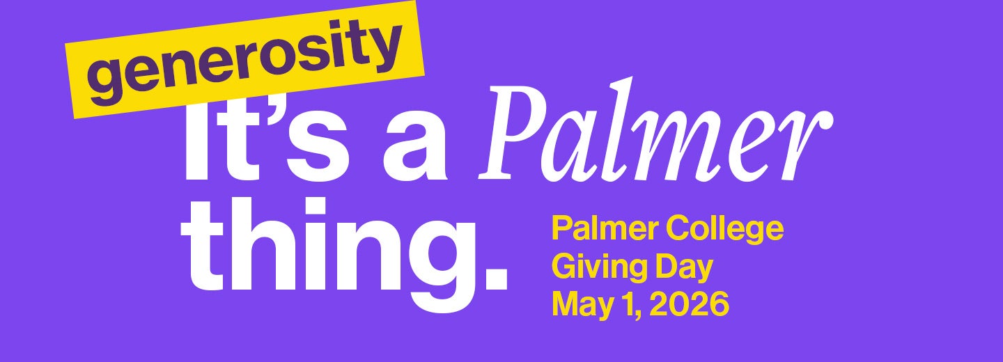 Palmer's annual Giving Day will be held May 1, 2026.