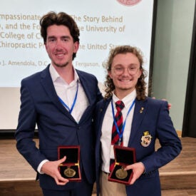 Awards were given to Palmer College of Chiropractic students from Main Campus.